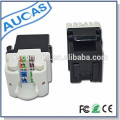 China Factory RJ45 conector trapezoidal CAT5E conector conector CAT6 Keystone conector para placa de red